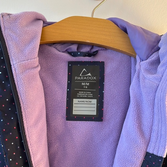 Kids Navy Blue Polka Dot Rain Suit - Picture 3 of 6